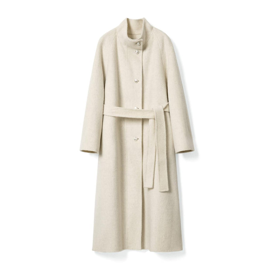 【LuvLux】スタンドカラーウールロングコート