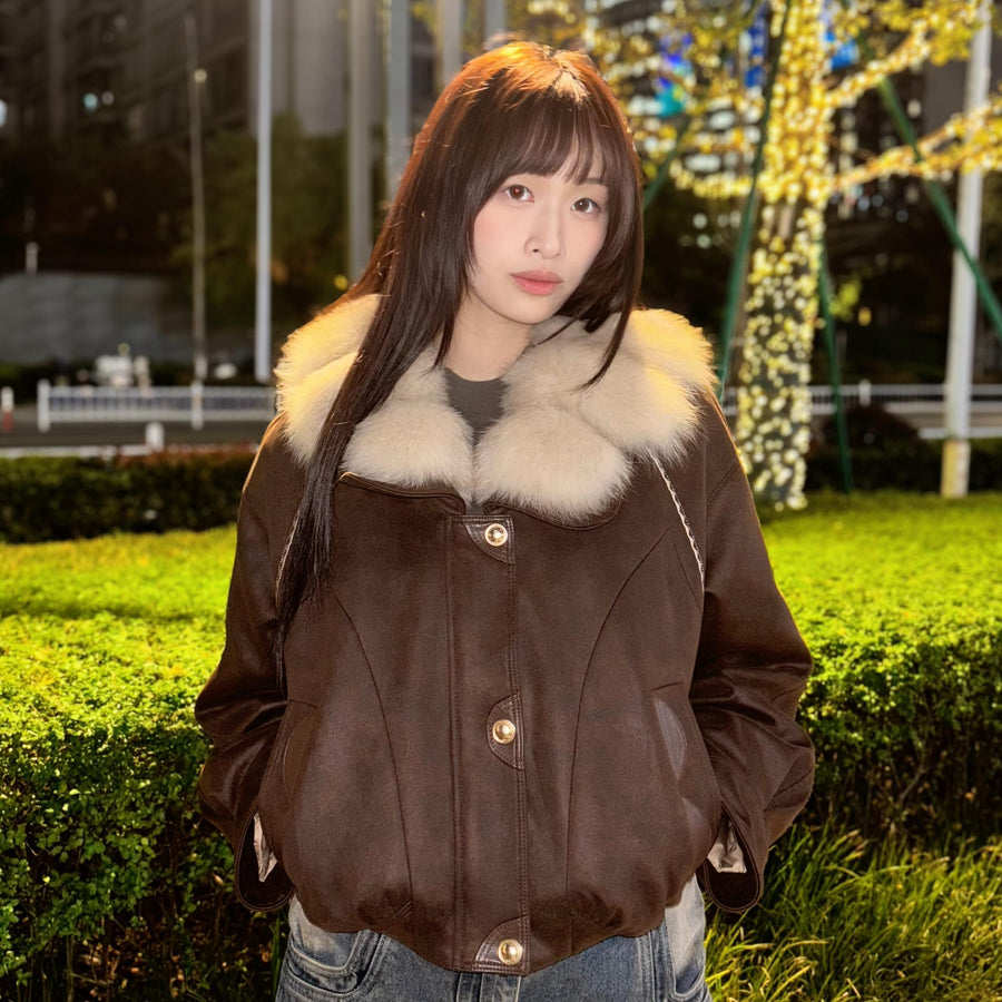 【LuvLux新作】リアルフォックスファーグースダウンブルゾン