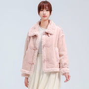 【LuvLux】2WAYネック・ムートンダッフル（グローブ付き）