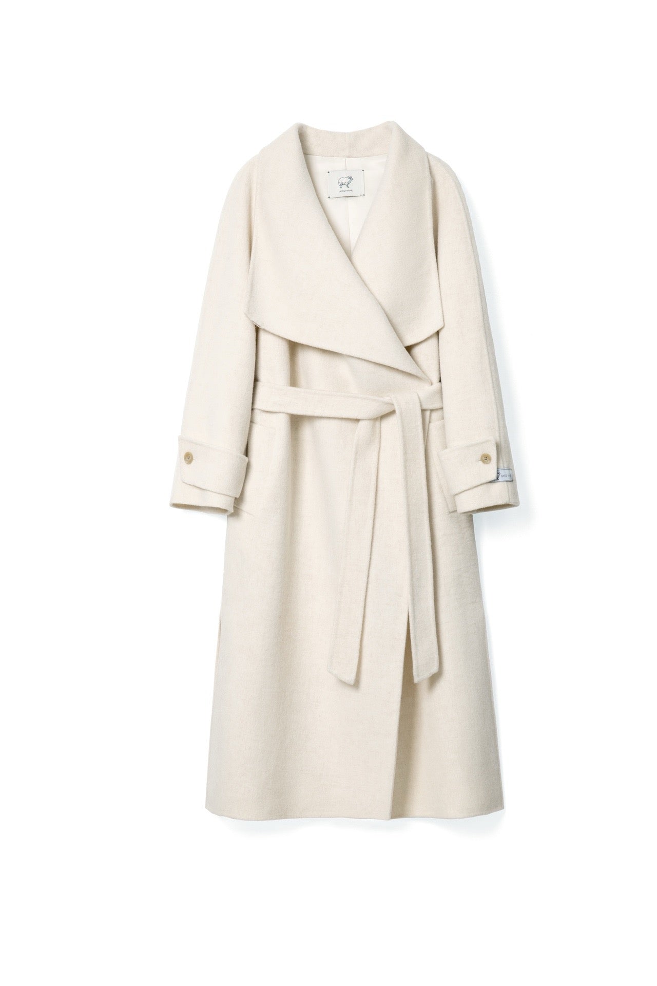 2wayデザインカラーアンゴラウールコート