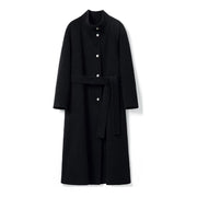 【LuvLux】スタンドカラーウールロングコート