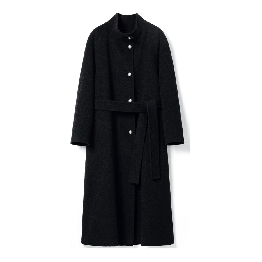 【LuvLux】スタンドカラーウールロングコート