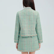 スプリングツイードジャケット＆スカートセットアップ